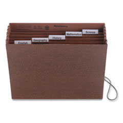 Six-Pocket Subject File with Insertable Tabs, 5.25