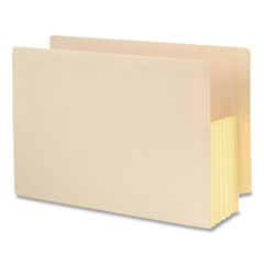 Manila End Tab File Pockets with Tyvek-Lined Gussets, 5.25