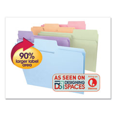 SuperTab Colored File Folders, 1/3-Cut Tabs: Assorted, Legal Size, 0.75