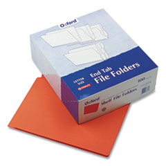 Colored End Tab Folders with Reinforced Double-Ply Straight Cut Tabs, Letter Size, 0.75