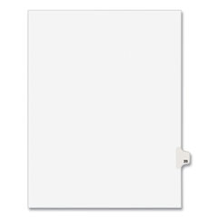 Preprinted Legal Exhibit Side Tab Index Dividers, Avery Style, 10-Tab, 20, 11 X 8.5, White, 25/pack, (1020)