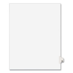 Preprinted Legal Exhibit Side Tab Index Dividers, Avery Style, 10-Tab, 23, 11 X 8.5, White, 25/pack, (1023)