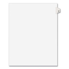 Preprinted Legal Exhibit Side Tab Index Dividers, Avery Style, 10-Tab, 27, 11 X 8.5, White, 25/pack, (1027)