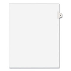 Preprinted Legal Exhibit Side Tab Index Dividers, Avery Style, 10-Tab, 29, 11 X 8.5, White, 25/pack