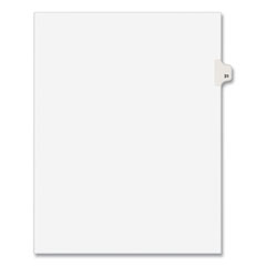 Preprinted Legal Exhibit Side Tab Index Dividers, Avery Style, 10-Tab, 31, 11 X 8.5, White, 25/pack, (1031)