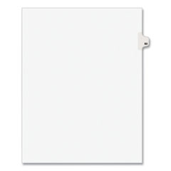 Preprinted Legal Exhibit Side Tab Index Dividers, Avery Style, 10-Tab, 80, 11 X 8.5, White, 25/pack, (1080)