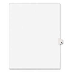 Preprinted Legal Exhibit Side Tab Index Dividers, Avery Style, 26-Tab, P, 11 X 8.5, White, 25/pack, (1416)