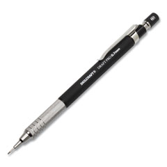 SKILCRAFT Draft Pro Mechanical Drafting Pencil, 0.7 mm, Black Lead, Black/Silver Barrel, 3/Pack