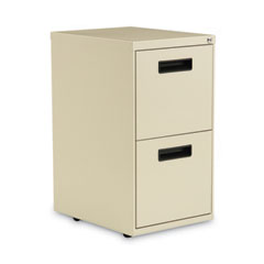 File Pedestal, Left Or Right, 2 Legal/letter-Size File Drawers, Putty, 14.96