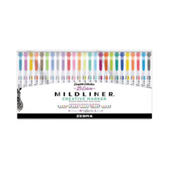 Mildliner Double Ended Highlighter Variety Pack, Asst Ink Colors, Bold-Chisel/Fine-Bullet Tips, Asst Barrel Colors, 25/Pack