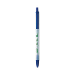 ReVolution Clic Stic Ballpoint Pen, Retractable, Medium 1 mm, Blue Ink, Translucent Frost/Blue Barrel, 48/Pack