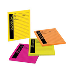 Self-Stick Message Pad, Note Ruled, 4