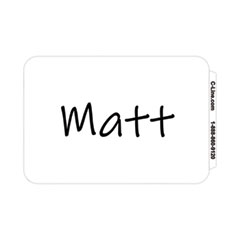 Self-Adhesive Name Badges, 3.5 X 2.25, White, 100/box