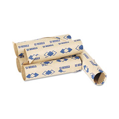 Preformed Tubular Coin Wrappers, Nickels, $2, 1,000 Wrappers/Box