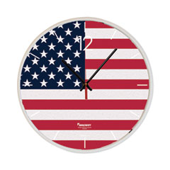 SKILCRAFT American Flag Quartz Wall Clock, 12.75