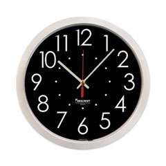 SKILCRAFT High Contrast Quartz Wall Clock, 14.5