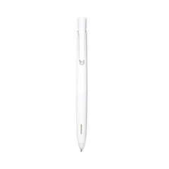 bLen Gel Pen, Retractable, Fine 0.7 mm, Black Ink, White Barrel, Dozen