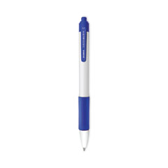 Sarasa Dry X20+ Gel Pen, Retractable, Fine 0.7 mm, Blue Ink, White/Blue Barrel, Dozen