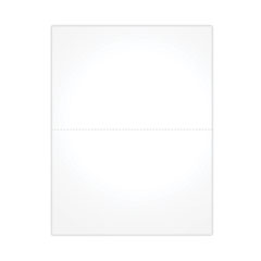 Blank Cut Sheets for W-2 Tax Forms, 2-Down Style, 8.5 x 11, White, 50/Pack