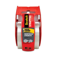 Reinforced Strength Shipping And Strapping Tape In Dispenser, 1.5