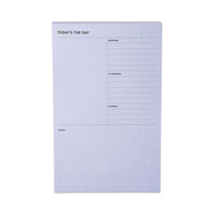 Adhesive Daily Planner Sticky-Note Pads, Daily Planner Format, 4.9