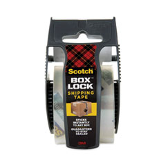 Box Lock Shipping Packaging Tape With Dispenser, 1.5