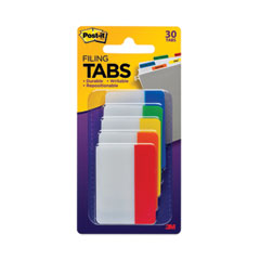 Solid Color Tabs, 1/5-Cut, Assorted Colors, 2