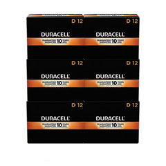 Coppertop Alkaline D Batteries, 72/carton