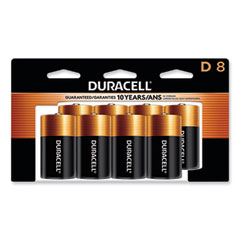 Coppertop Alkaline D Batteries, 8/pack