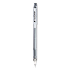 G-TEC-C Ultra Gel Pen, Stick, Extra-Fine 0.4 mm, Black Ink, Clear/Black Barrel, Dozen