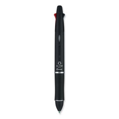 Dr. Grip 4 + 1 Multi-Color Ballpoint Pen/pencil, Retractable, 0.7 Mm Pen/0.5mm Pencil, Black/blue/green/red Ink, Black Barrel