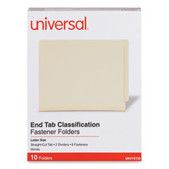 Six-Section Manila End Tab Classification Folders, 2