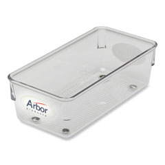 SKILCRAFT Plastic Stamp Tray, 2.5 x 7.5 x 2.88, Clear