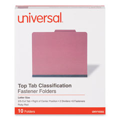 Bright Colored Pressboard Classification Folders, 2