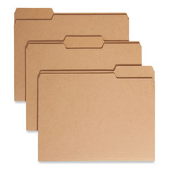 Heavyweight Kraft File Folder, 1/3-Cut Tabs: Assorted, Letter Size, 0.75