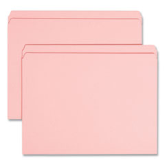 Reinforced Top Tab Colored File Folders, Straight Tabs, Letter Size, 0.75