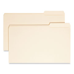 Reinforced Tab Manila File Folders, 1/3-Cut Tabs: Right Position, Legal Size, 0.75