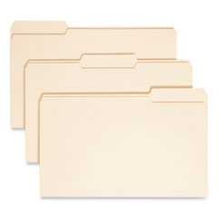 Top Tab File Folders with Antimicrobial Product Protection, 1/3-Cut Tabs: Assorted, Legal, 0.75