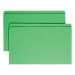 Reinforced Top Tab Colored File Folders, Straight Tabs, Legal Size, 0.75