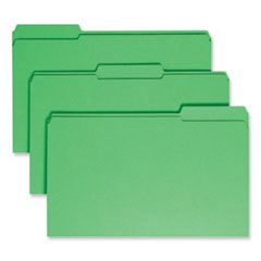 Reinforced Top Tab Colored File Folders, 1/3-Cut Tabs: Assorted, Legal Size, 0.75