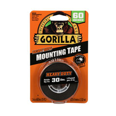 Heavy-Duty Mounting Tape, Permanent, Holds Up to 30 lbs, 1