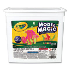 Model Magic Modeling Compound, 8 oz Packs, Assorted Neon Colors, 4 Packs/Box