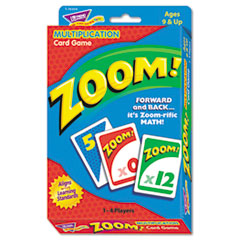 Zoom Math Card Game, Ages 9 And Up, 100 Cards/set