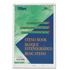 Gregg Steno Pads, Gregg Rule, 60 Green-Tint 6 X 9 Sheets