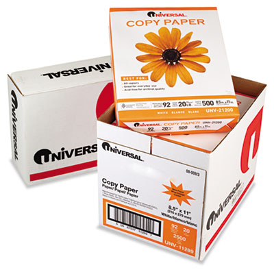 Carbon Copy Printer Paper on Copy Paper Convenience Carton  92 Brightness  20lb  8 1 2 X 11  White