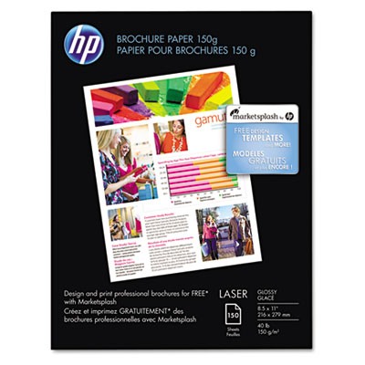 Laser Gloss Paper on Color Laser Brochure Paper  97 Brightness  40lb  8 1 2 X 11  White