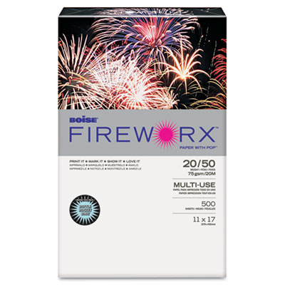 Multi Colored Printer Paper on Fireworx Colored Paper  20lb  11 X 17  Bottle Rocket Blue  500 Sheets