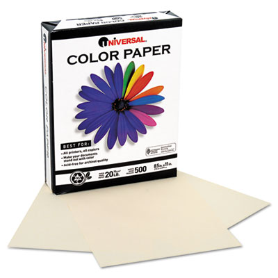 Colored Computer Paper on Colored Paper  20lb  8 1 2 X 11  Ivory  500 Sheets Ream By Universal