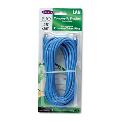Computer Hardware Testing Equipment on Cat5e Snagless Patch Cable  Rj45 Connectors  25 Ft   Blue By Belkin