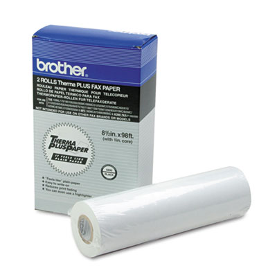Printer Paper Roll on Roll 98ft Roll 2 Pack Plain Thermal Paper For Your Brother Fax Printer